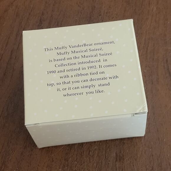 Vintage @1993 Muffy Vanderbear Collection Muffy Musical Soiree Ornament New - Picture 4 of 11